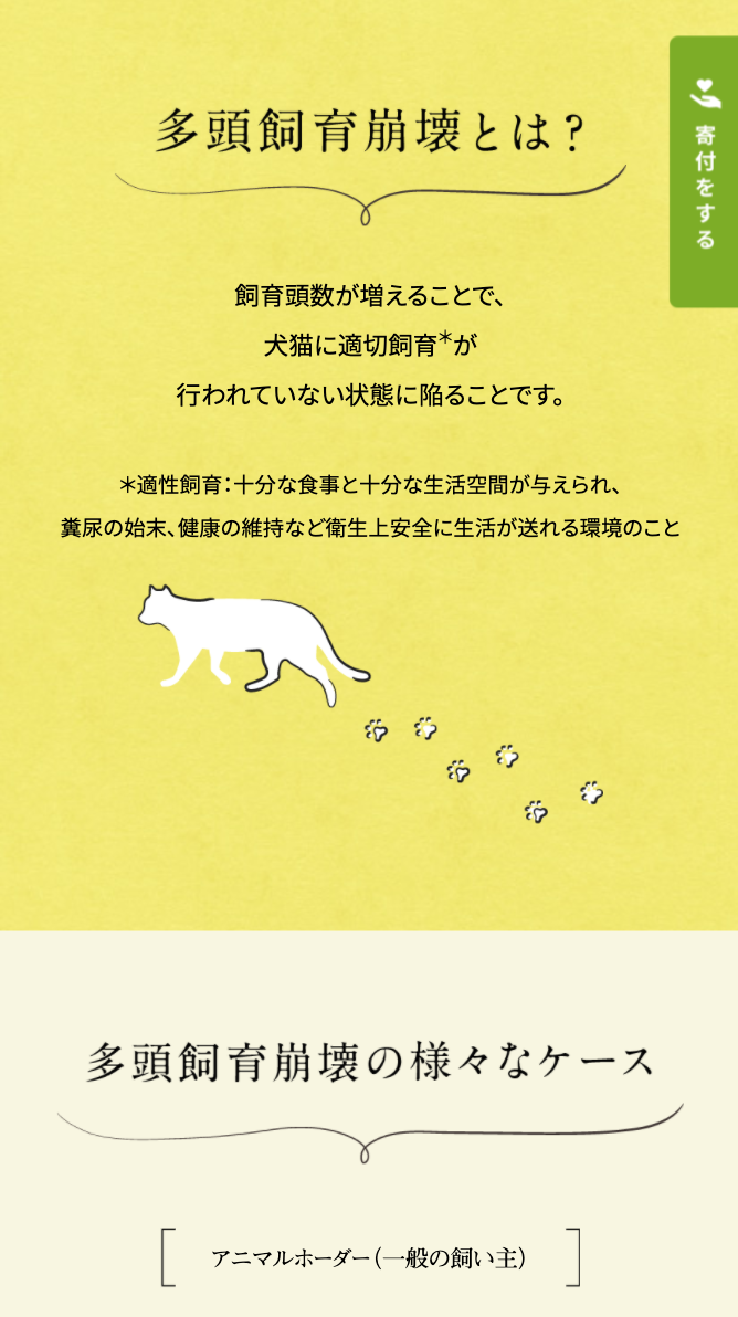 「アニドネ緊急支援基金」寄付サイトLP制作の制作物画像