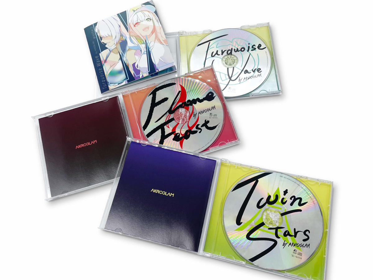 AKROGLAM CD-BOX ジャケットデザインの制作物画像