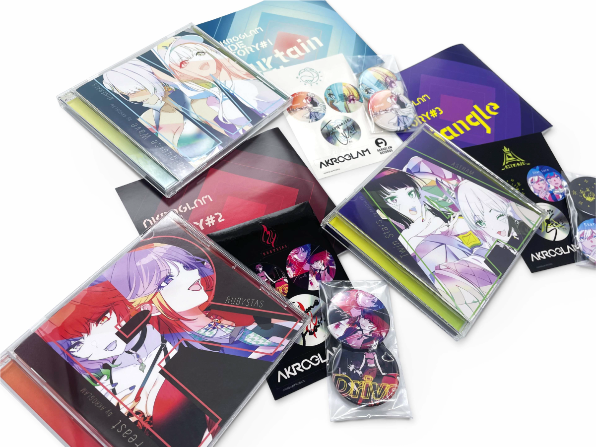 AKROGLAM CD-BOX ジャケットデザインの制作物画像